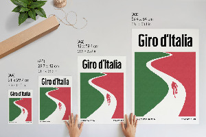 Plakat dekoracyjny Wyścig kolarski