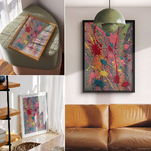 Plakat premium Kolorowe plamy