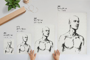 Grafika na ścianę Rysunek mężczyzny