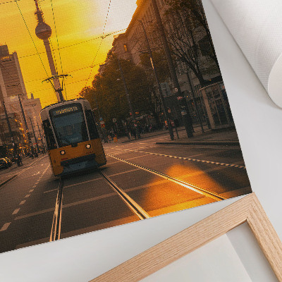 Grafika na ścianę Miejski tramwaj