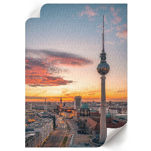 Wydruk na płótnie Miasto o zmierzchu