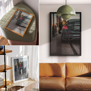 Grafika na ścianę Miejski samochód