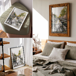 Dekoracyjny plakat ścienny Miejski rower