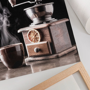 Grafika na ścianę Kawa i młynek