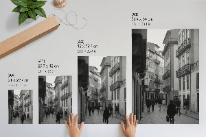 Wydruk na płótnie Miejska scena