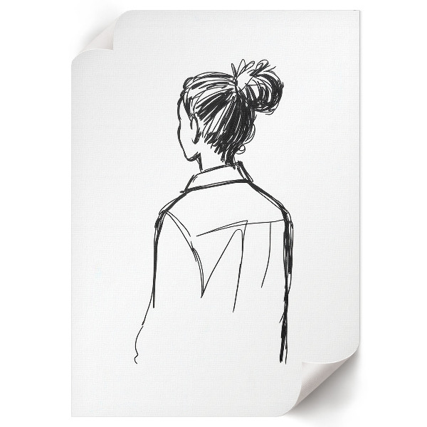 Dekoracyjny plakat ścienny Postać tyłem