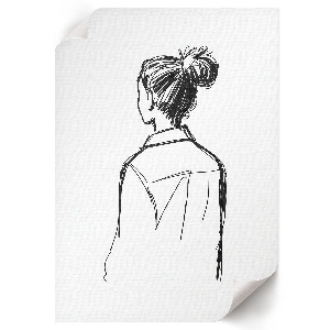 Dekoracyjny plakat ścienny Postać tyłem