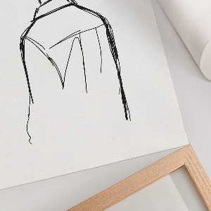 Dekoracyjny plakat ścienny Postać tyłem