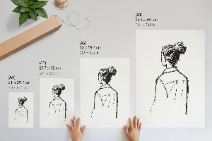 Dekoracyjny plakat ścienny Postać tyłem