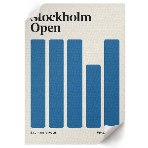 Dekoracyjny plakat ścienny Stockholm Open