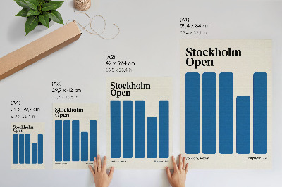 Dekoracyjny plakat ścienny Stockholm Open