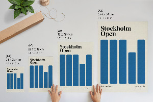 Dekoracyjny plakat ścienny Stockholm Open