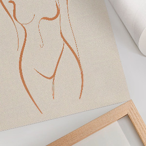 Grafika na ścianę Kontur kobiety