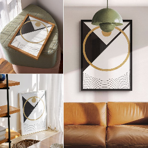 Plakat premium Geometryczna kompozycja