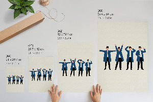 Dekoracyjny plakat ścienny Kwartet