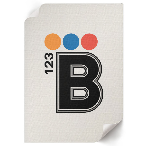 Dekoracyjny plakat ścienny Typografia B123