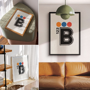 Dekoracyjny plakat ścienny Typografia B123