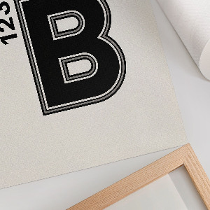 Dekoracyjny plakat ścienny Typografia B123