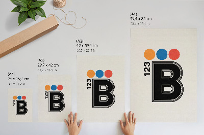 Dekoracyjny plakat ścienny Typografia B123