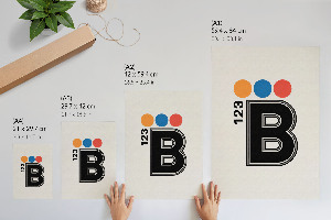 Dekoracyjny plakat ścienny Typografia B123