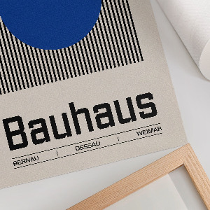 Grafika na ścianę Design Bauhaus