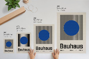 Grafika na ścianę Design Bauhaus