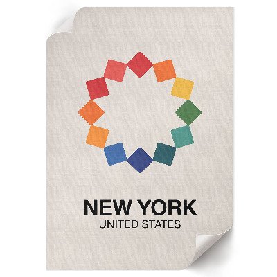 Wydruk na płótnie New York ilustracja