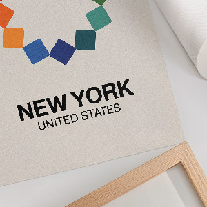 Wydruk na płótnie New York ilustracja