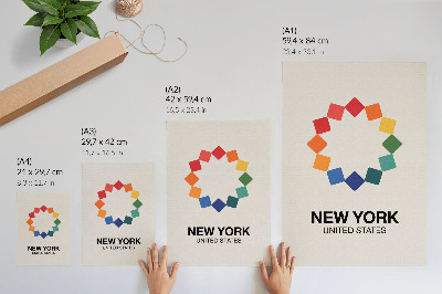 Wydruk na płótnie New York ilustracja