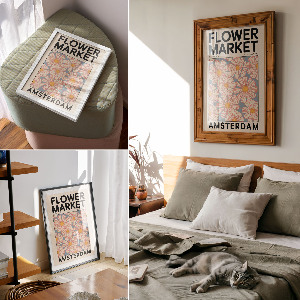 Grafika na ścianę Kwiatowy plakat