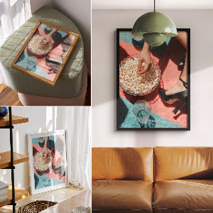 Plakat premium Popcorn retro