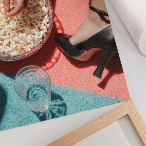 Plakat premium Popcorn retro