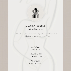 Plakat premium Kontur królika