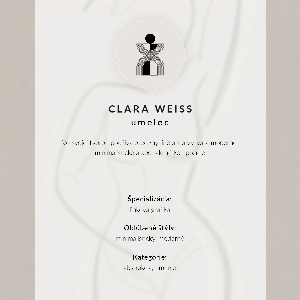 Plakat premium Kontur królika