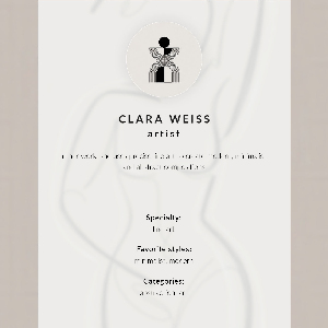 Plakat premium Kontur królika