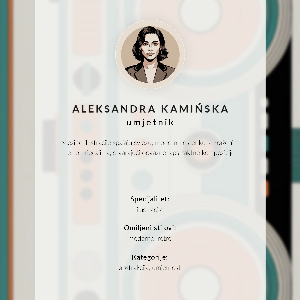 Dekoracyjny plakat ścienny Boombox retro