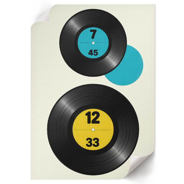 Wydruk na płótnie Winyle sztuka