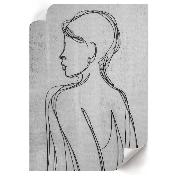 Dekoracyjny plakat ścienny Minimalistyczny profil