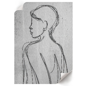 Dekoracyjny plakat ścienny Minimalistyczny profil