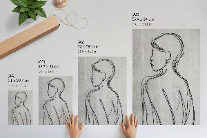 Dekoracyjny plakat ścienny Minimalistyczny profil