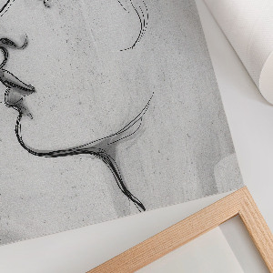 Grafika na ścianę Twarz profil