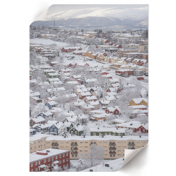 Dekoracyjny plakat ścienny Zimowy krajobraz