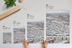 Dekoracyjny plakat ścienny Zimowy krajobraz