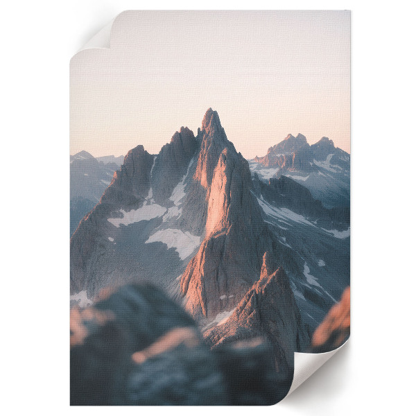 Wydruk na płótnie Górski zachód