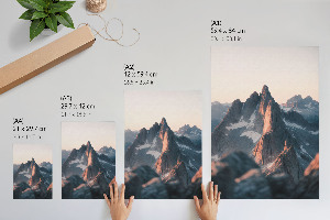 Wydruk na płótnie Górski zachód