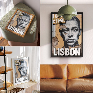 Dekoracyjny plakat ścienny Mural Lisbon