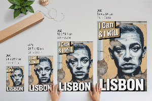 Dekoracyjny plakat ścienny Mural Lisbon