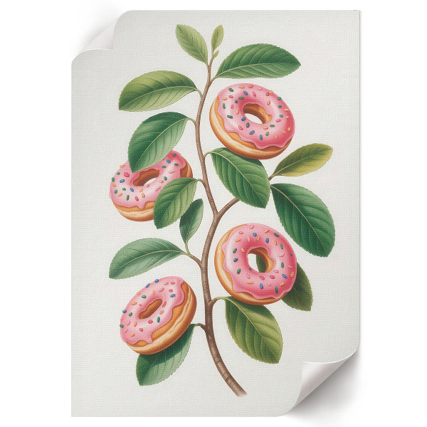 Grafika na ścianę Pączki gałązka