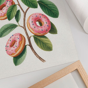 Grafika na ścianę Pączki gałązka