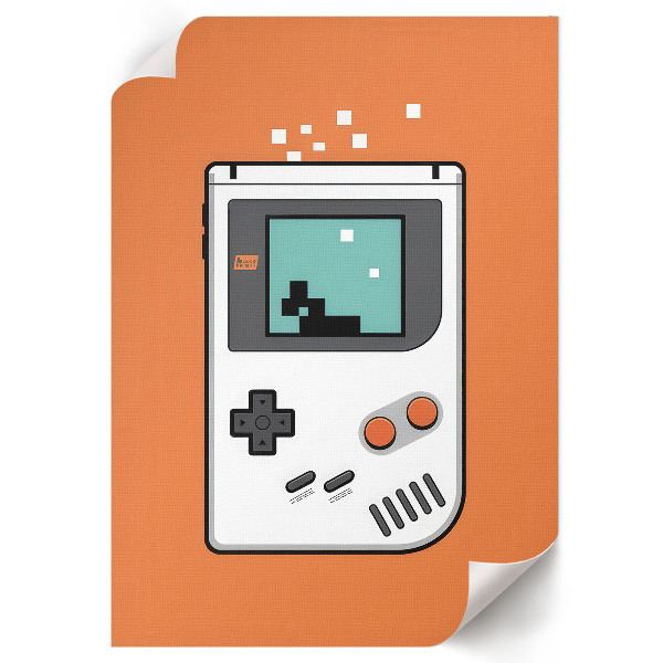 Dekoracyjny plakat ścienny Gameboy retro